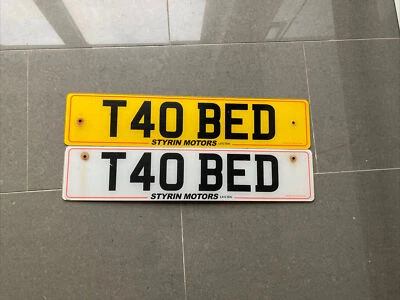 Cherished Registration T40 BED on Retention - T4 Camper Van, Bed Shop, Bedford?? - Image 1 of 4