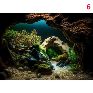 Self Adhesive 3D Fish Tank Background Sticker Landscape Aquarium Home Art Decor - Picture 1 of 12