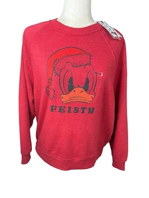 American Eagle x Disney Sudadera Mujer XS Pato Donald Fiesta Acogedora Navidad Foto 1 de 4