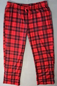 Pantalones de pijama Croft And Barrow talla XL para mujer a cuadros ropa de descanso con cordón - Imagen 1 de 5
