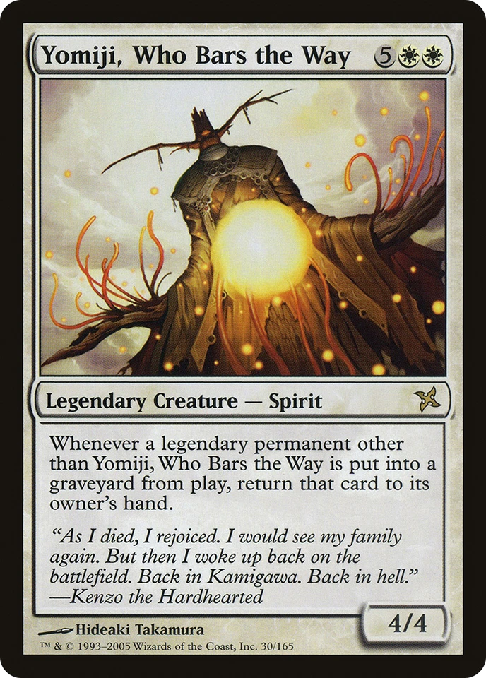 Yomiji, Who Bars the Way X (1) Betrayers of Kamigawa EX/NM - R30 - 4RCards - Image 1 of 1