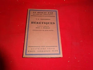 CHESTERTON (G. K.) - Hérétiques.  - Picture 1 of 5