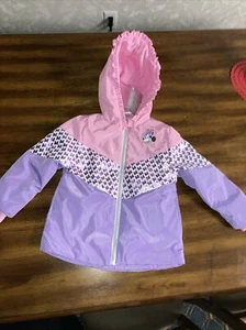 Girls-Disney Store Minnie Mouse Jacket Hood Multi-color Fleece Lined Size 4-NWT - Picture 1 of 16