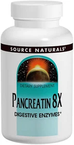 Source Naturals - Pancreatin 8X 500 mg 100 Capsules - Picture 1 of 1