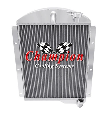 1941-1946 Chevrolet Pickup Truck All Aluminum 3 Row Core KR Champion Radiator Foto 1 de 4