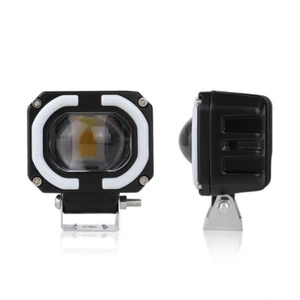 2 Stück Motorrad Scheinwerfer Nebelscheinwerfer Lauflicht Zusatzscheinwerfer - Bild 1 von 16