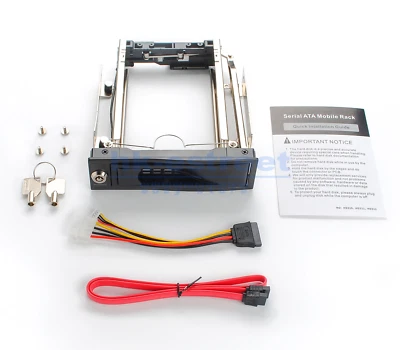 Rack móvil SATA 3,5" sin bandeja intercambio en caliente para gabinete de bandeja de disco duro HDD Foto 1 de 4