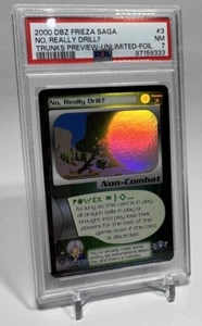 2000 SCORE DRAGON BALL Z FRIEZA SAGA TRUNKS PREVIEW #3 NO, REALLY DRILL? PSA 7 - Picture 1 of 5