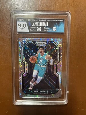 2020-21 Panini Prizm Lamelo Ball Fast Break Variation Rookie Card RC HGA MINT 9 - image 1 of 2