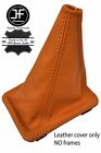 Orange Top Grain Real Leather Shift Boot Fits Vw Golf Mk1 Rabbit Jetta Cabrio