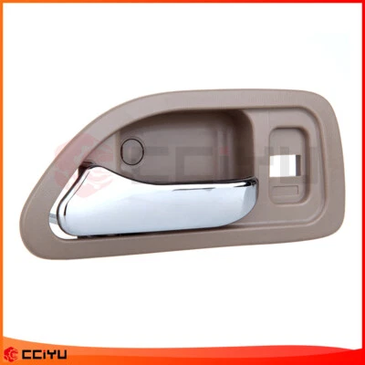 Manija de puerta para Honda Accord 94-97 cromada beige interior parte trasera izquierda lado del conductor izquierda Foto 1 de 2