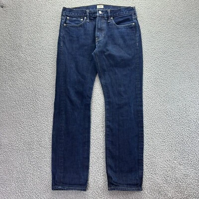 J.Crew 484 Jeans Mens 32x30 Blue Denim Medium Wash High Rise Stretch Selvedge - Image 1 of 4