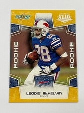 2008 Score Football Gold Super Bowl XLIII - Leodis McKelvin RC - Buffalo Bills