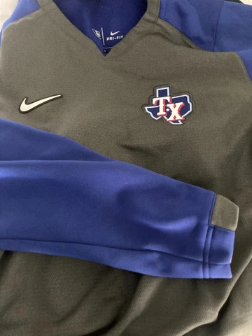 Texas Rangers  MLB long sleeve Nike authentic shirt sweatshirt  adult Large NEW Cover