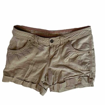 Apt. 9 Pantalones Cortos Chinos Caqui Puños Talla 6 Mujer Beige Usados Foto 1 de 4