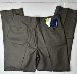 Pantalones de vestir Tommy Hilfiger para hombre negros bolsillos sarga frente plano 36 X 32 vintage - Imagen 1 de 9