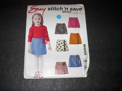 Stitch 'n Save Pattern 4559 Girls' Adorable Skorts in Three Great Styles  3~6 UC - Image 1 of 3