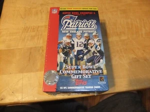 Juego de tarjetas coleccionables conmemorativas del Super Bowl Topps New England Patriots 2005 - Imagen 1 de 4