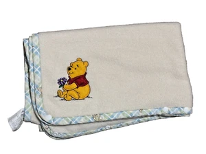 Vintage Winnie The Pooh Snap Wrap Bunting Baby Blanket Disney 2002 Crown Crafts - Picture 1 of 4
