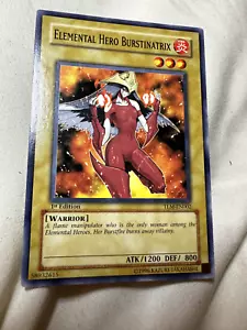 Elemental Hero Burstinatrix TLM-EN002 1st Edition Common PL + BONUS - Picture 1 of 2