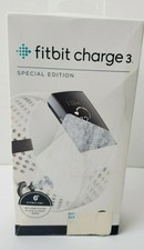 Fitbit FB410GMWT Charge 3 SE Fitness Activity Tracker Graphite/White Silicone,