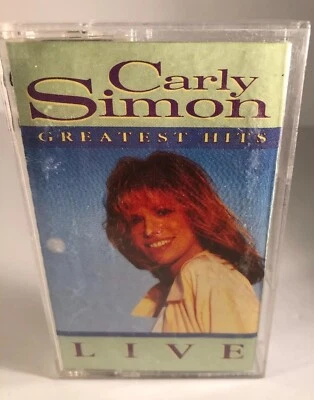 CARLY SIMON Greatest Hits Live CASSETTE You're So Vain You Belong To Me ,Vintage - Image 1 of 4
