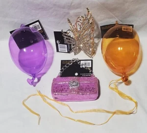 1 Robert Stanley Glass Ornament, Christmas Shoppe Hair Clip Girls Purse Balloon+ - Picture 1 of 17