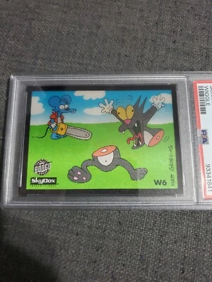 1994 Skybox Simpsons Wiggle Itchy & Scratchy Saw 3D PSA 8  - Image 1 of 4