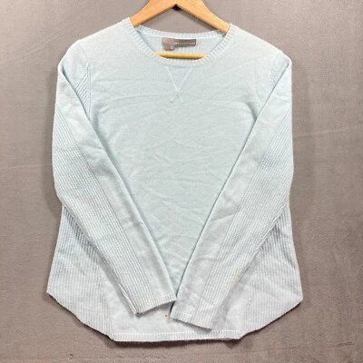 360 Кашемир свитер ворота рукав в светло-синий размер L - Изображение 1 из 4