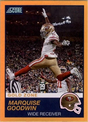 2019 Score Gold Zone #309 Marquise Goodwin /50 - FB - Image 1 of 2