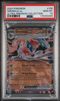 Greninja EX UPC 106/167- SV: Twilight Masquerade Promo (Metal Card) PSA 10 - Image 1 of 2