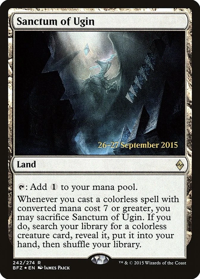 Sanctum of Ugin [Battle for Zendikar Prerelease Promos] Magic MTG - Image 1 of 1
