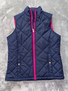 Ralph Lauren Damen Full Zip Stepp Puffer Weste Blau/Hot Pink Gr. XS - Bild 1 von 6