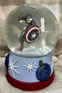 Captain America Figure Marvel Avenger Musical Snow Globe by KCare 5.5” - Picture 1 of 6