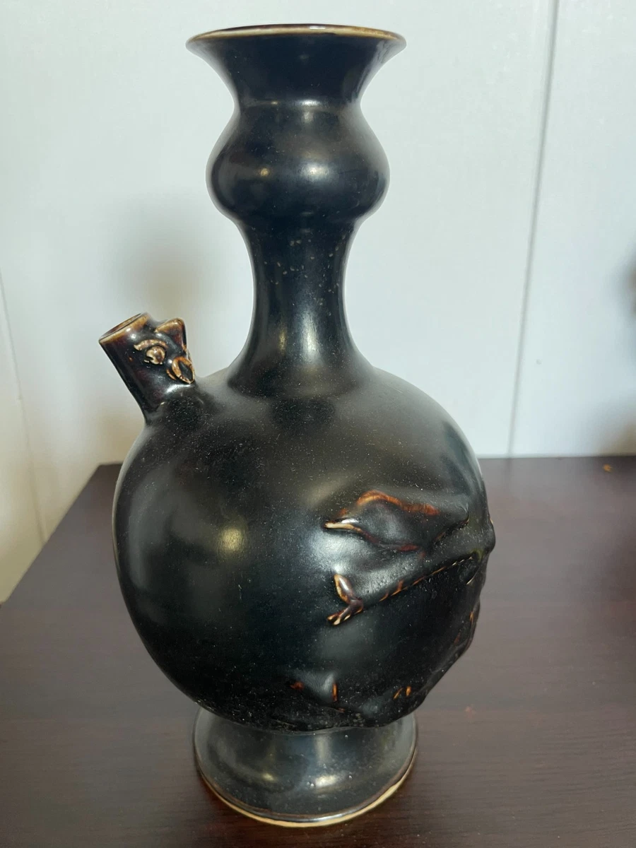 黑色陶瓷中国古董壶| eBay