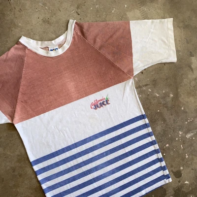 70s - 80s VINTAGE LIGHTNING BOLT HAWAII SURF BRAND STRIPED T-SHIRT MEN SZ S - Image 1 of 4