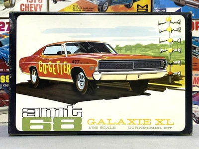 AMT 1968 FORD GALAXIE "XL" KIT#6128-200 1/25 MPC NOS COMPLETE ORIGINAL MODEL KIT - Image 1 of 4