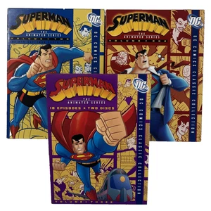 Superman: The Animated Series Complete Set Volume 1-3 Lot DC DVD Collection - Imagen 1 de 9