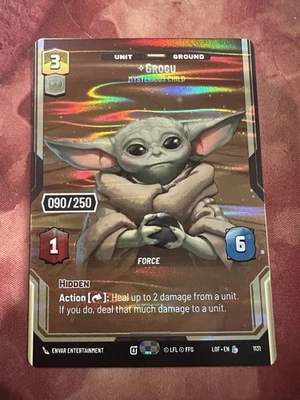 Grogu - Mysterious Child (Serialized) #90/250 Prestige LOF Star Wars Unlimited - Image 1 of 4