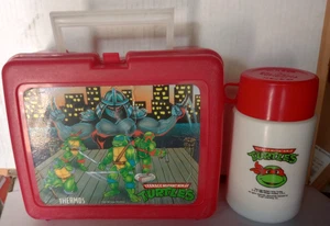 Teenage Mutant Ninja Turtles Lunchbox With Thermos VTG Shredder TMNT Raphael - Picture 1 of 13