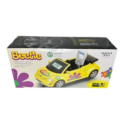 SEALED Sharper Image VTG ZipConnect Stereo VW Beetle GT806 AM/FM/Alarm/iPod/MP3 - Image 1 of 4