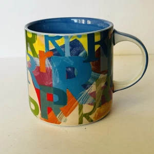 Taza de cerámica grande vintage Anthropologie Lottie con monograma inicial R en muy buen estado - Imagen 1 de 7
