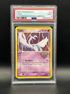 PSA 9 Mint- LUGIA #29 Pokemon Rocks America Promo- 2005 EX UNSEEN FORCES - Picture 1 of 3