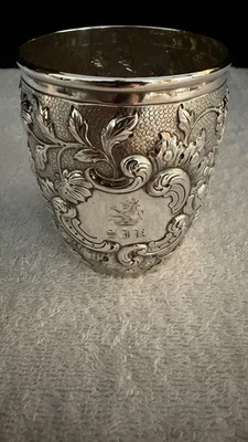Antique American Coin Silver 1851 Beaker by Lincoln & Foss of Boston - Image 1 of 4