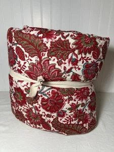 Pottery Barn Jane Handcrafted FULL / QUEEN Quilt ~ Red Multi Read - Picture 1 of 3