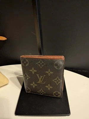 Cartera plegable unisex vintage LOUIS VUITTON de cuero con monograma para hombre Foto 1 de 4