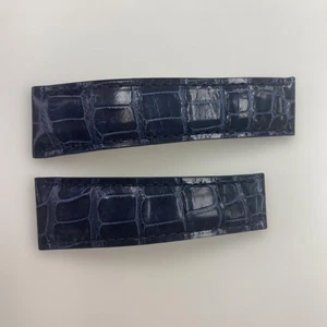 Rolex 116519 Daytona Leather Belt Navy - Picture 1 of 5