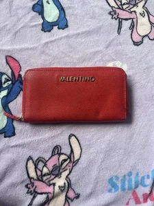 Valentino Women's Red Wallet Purse Clutch Money Holder - Picture 1 of 2