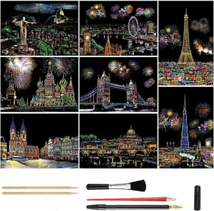 Paint by Scratch, Paint by Scratch Adult, Scratch Art,Paint by Scratch Kit Adult - Picture 1 of 19