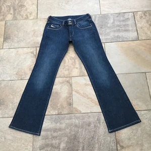 Womens Diesel RONHAR 0083T Bootcut Fit Dark Blue Stretch Denim Jeans - W30 L30 - Picture 1 of 16